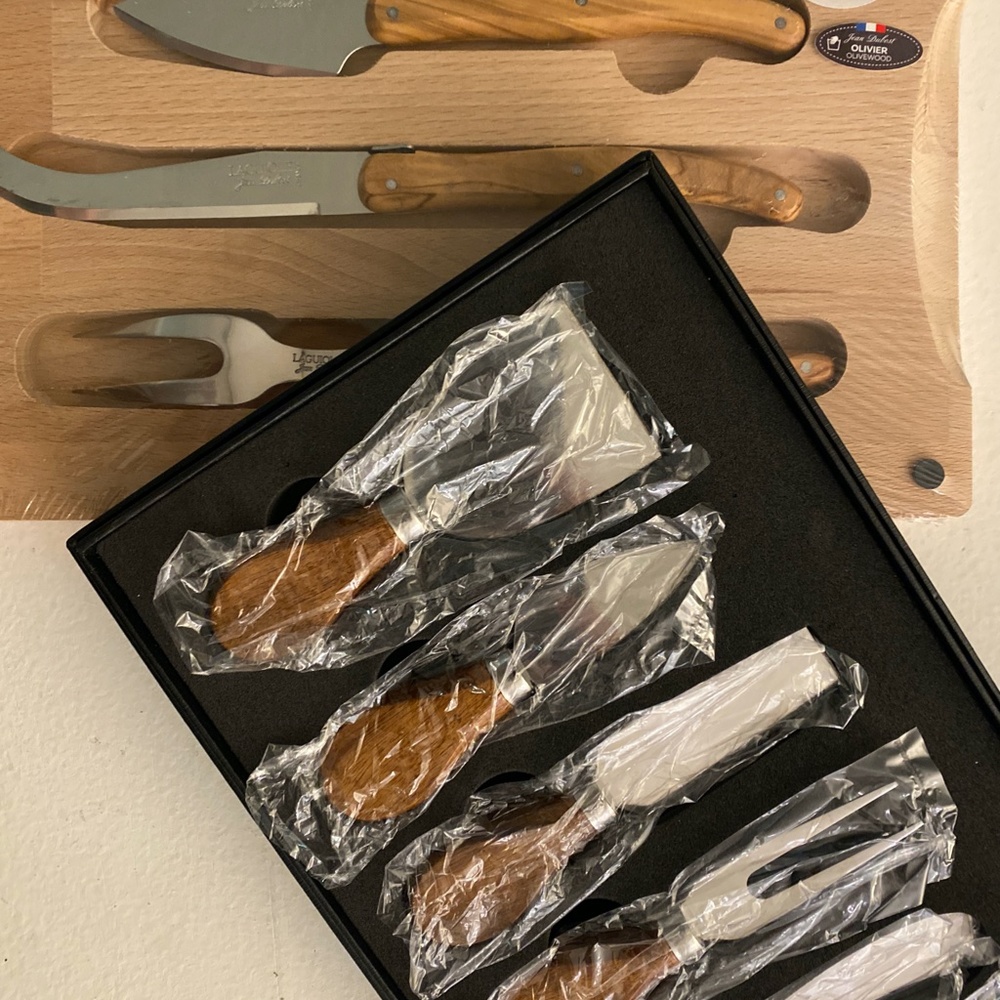 NEW 🧀 2 sets for 1, Cheese Knife Bundle - Jean Dubost Laguiole & Jlian Mior Sets
